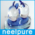 Pretty colorful pigs crystal glass perfume bottle wholesale